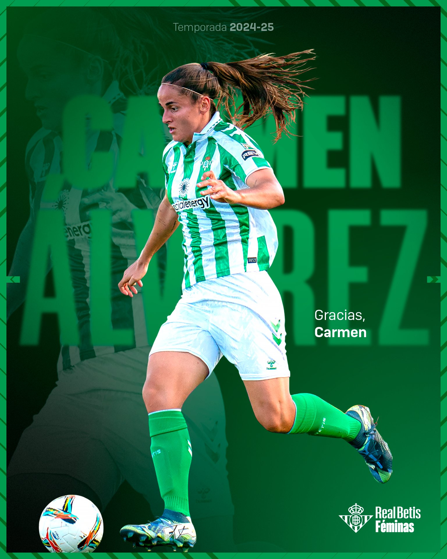 Carmen Álvarez finaliza su etapa en el Real Betis