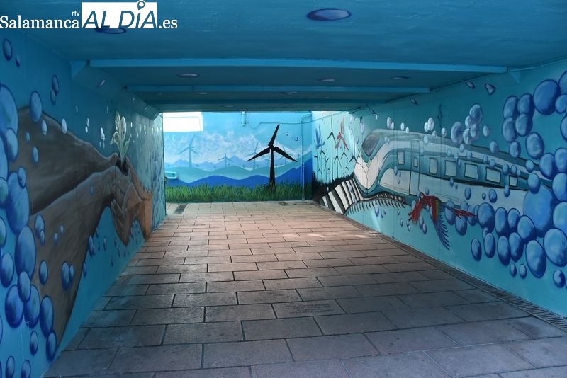 El paso subterráneo del apeadero de La Alamedilla, cerrado desde este martes