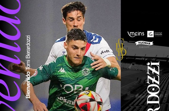 El lateral sub23 Tomás Berardozzi llega cedido al Salamanca UDS