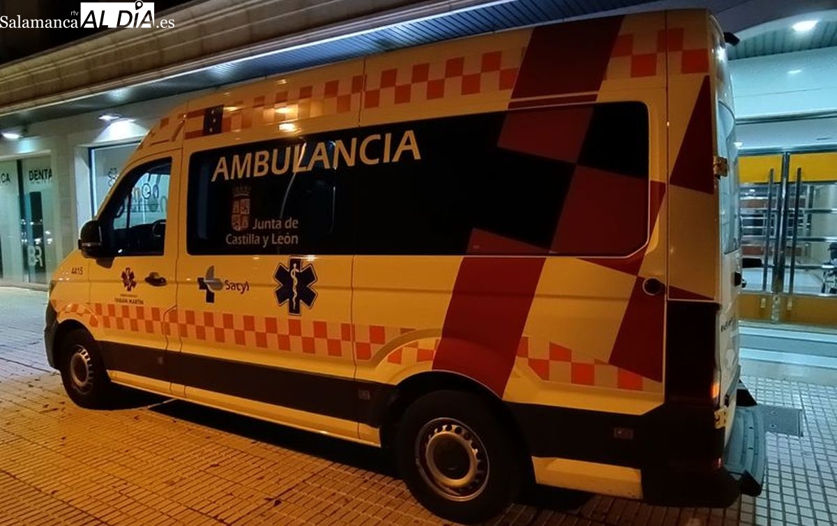 Trasladado al Hospital de Salamanca un peatón atropellado en el paseo de la Estación