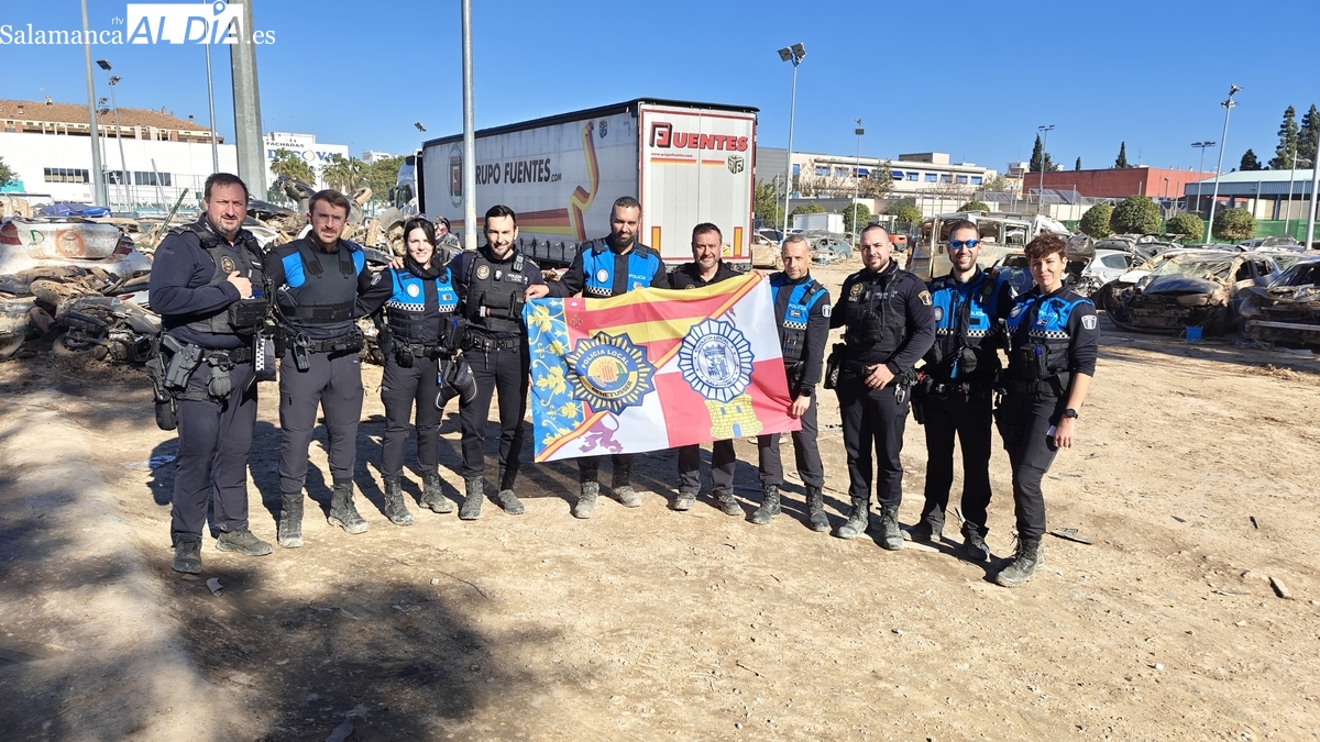 La Policía Local de Salamanca, un pilar para la reconstrucción de Benetúser tras la DANA