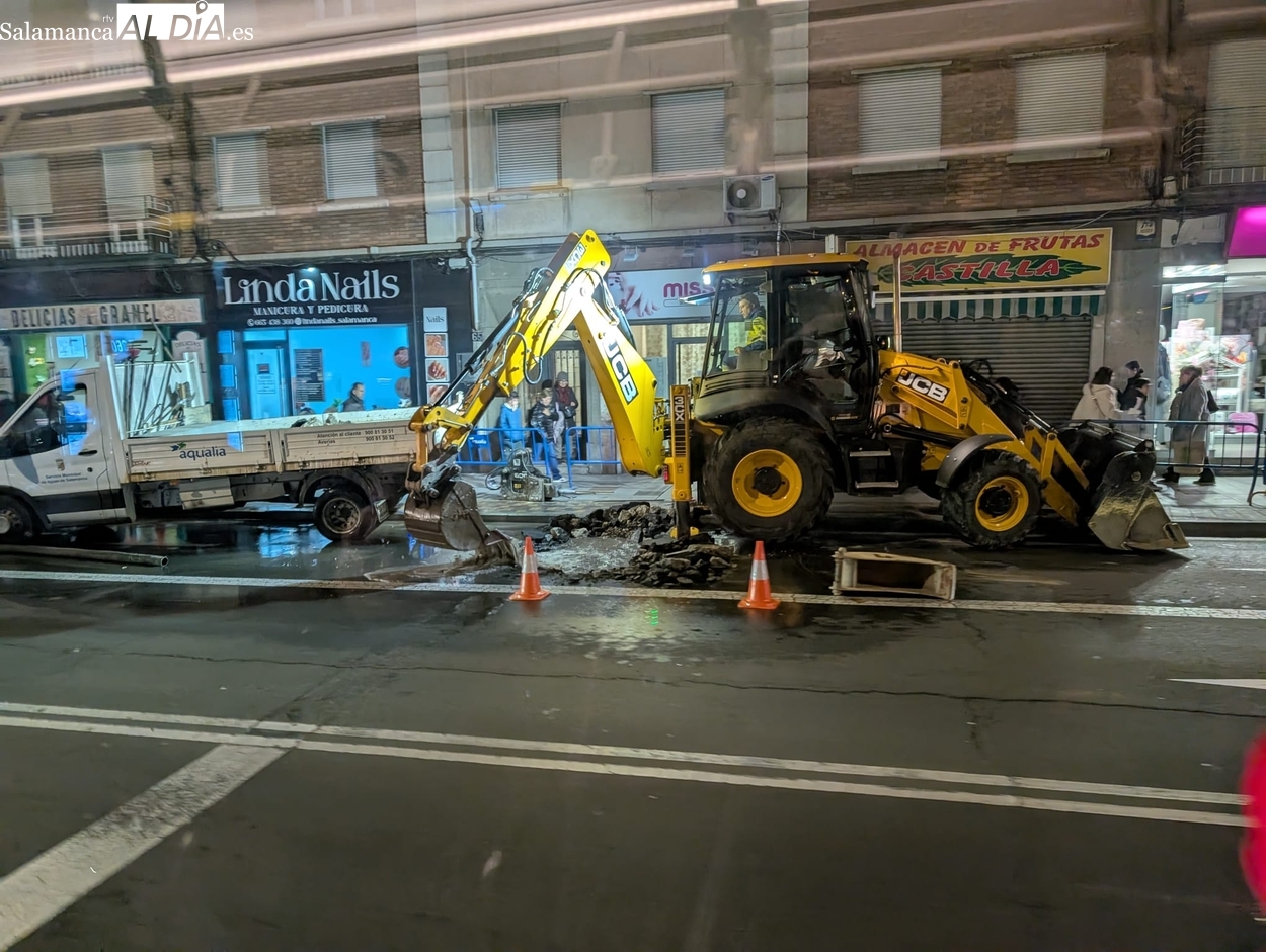 Nuevo reventón de agua en Salamanca