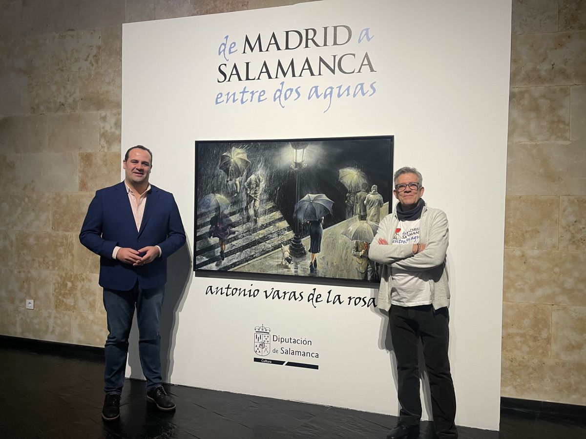Antonio Varas inaugura las exposiciones de la Diputación en la Torre de los Anaya con De Madrid a Salamanca. Entre dos aguas 