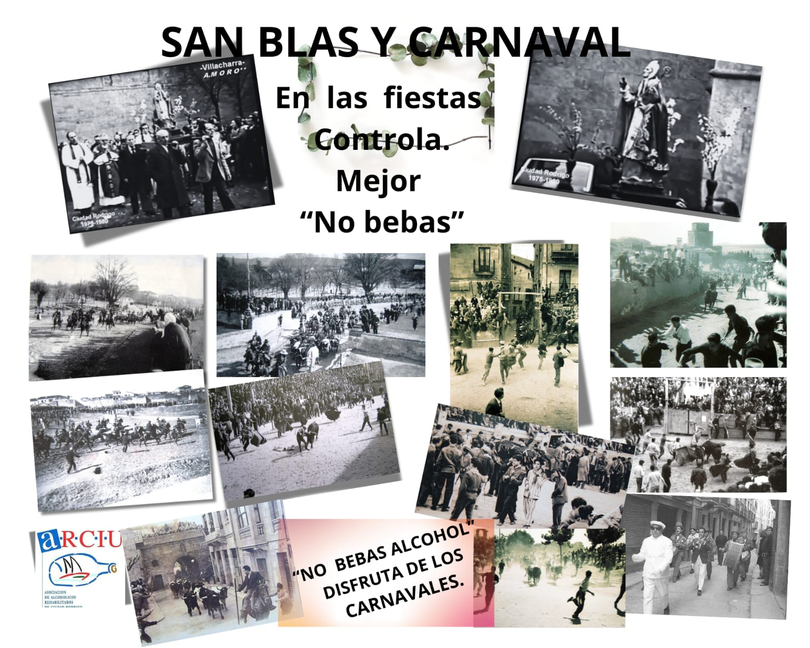 ARCIU anima a disfrutar sin alcohol de San Blas y el Carnaval