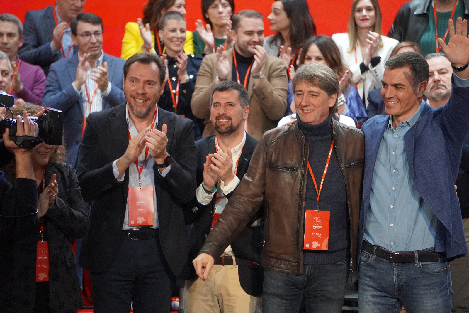 Tudanca y Martínez manifiestan un relevo de unidad en el Congreso del PSCyL en Palencia