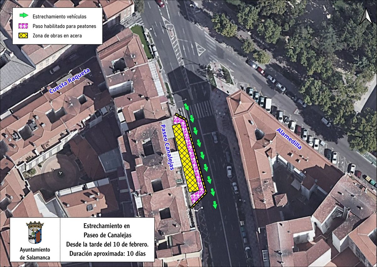 Atención a los cambios de circulación que llegan al paseo de Canalejas