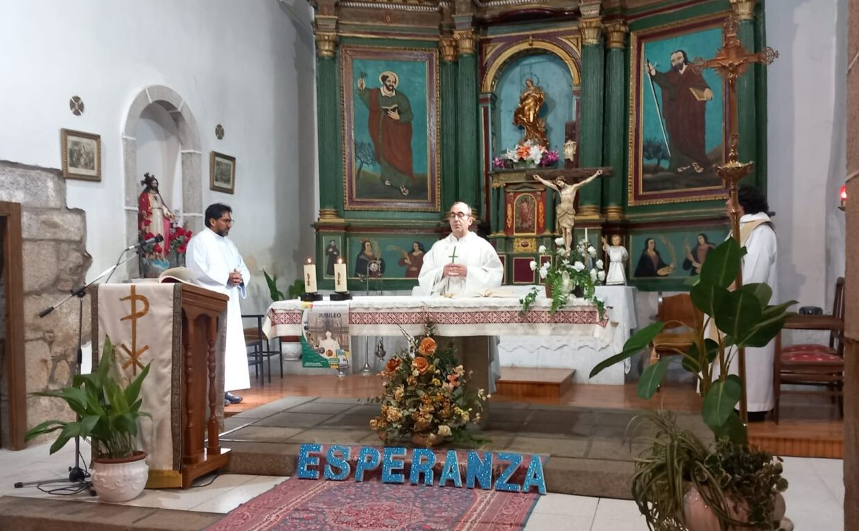 Puebla de Azaba acoge la eucaristía mensual por las vocaciones del Arciprestazgo de Argañán