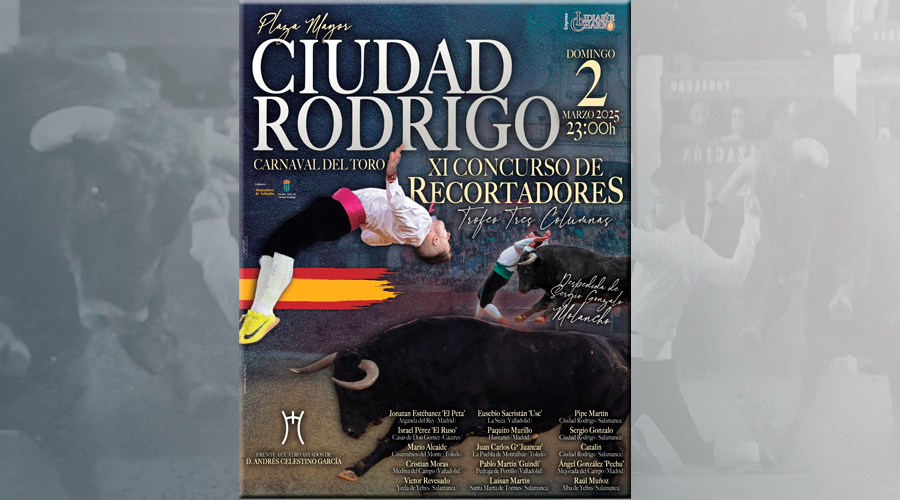 Cuatro astados de Andrés Celestino y 15 recortadores para el XI concurso  del domingo de Carnaval