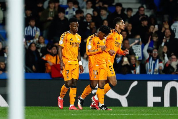 El Real Madrid supera con puntería el examen de Anoeta en las semifinales de Copa del Rey (0-1)