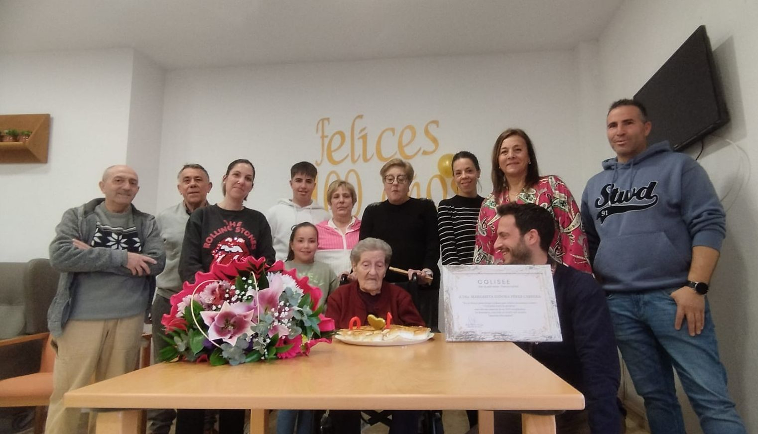 Nueva centenaria en la provincia: Margarita Pérez cumple 100 años rodeada de familiares