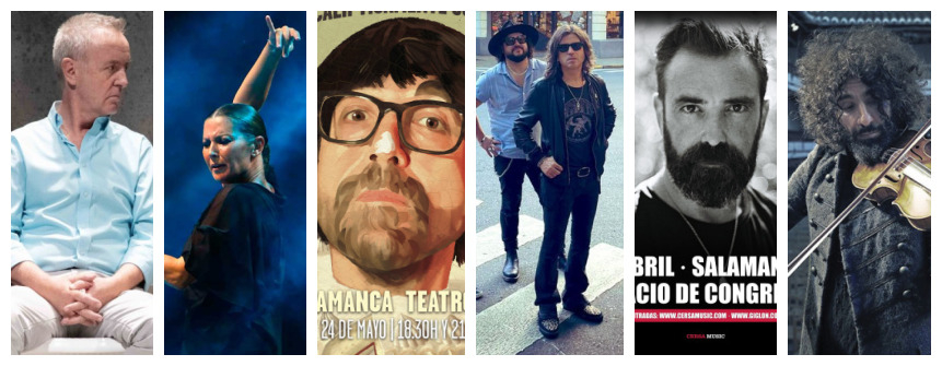 Carlos Hipólito, Sara Baras, Luis Piedrahita, Rulo, OBK, Ara Malikian... actuarán en Salamanca