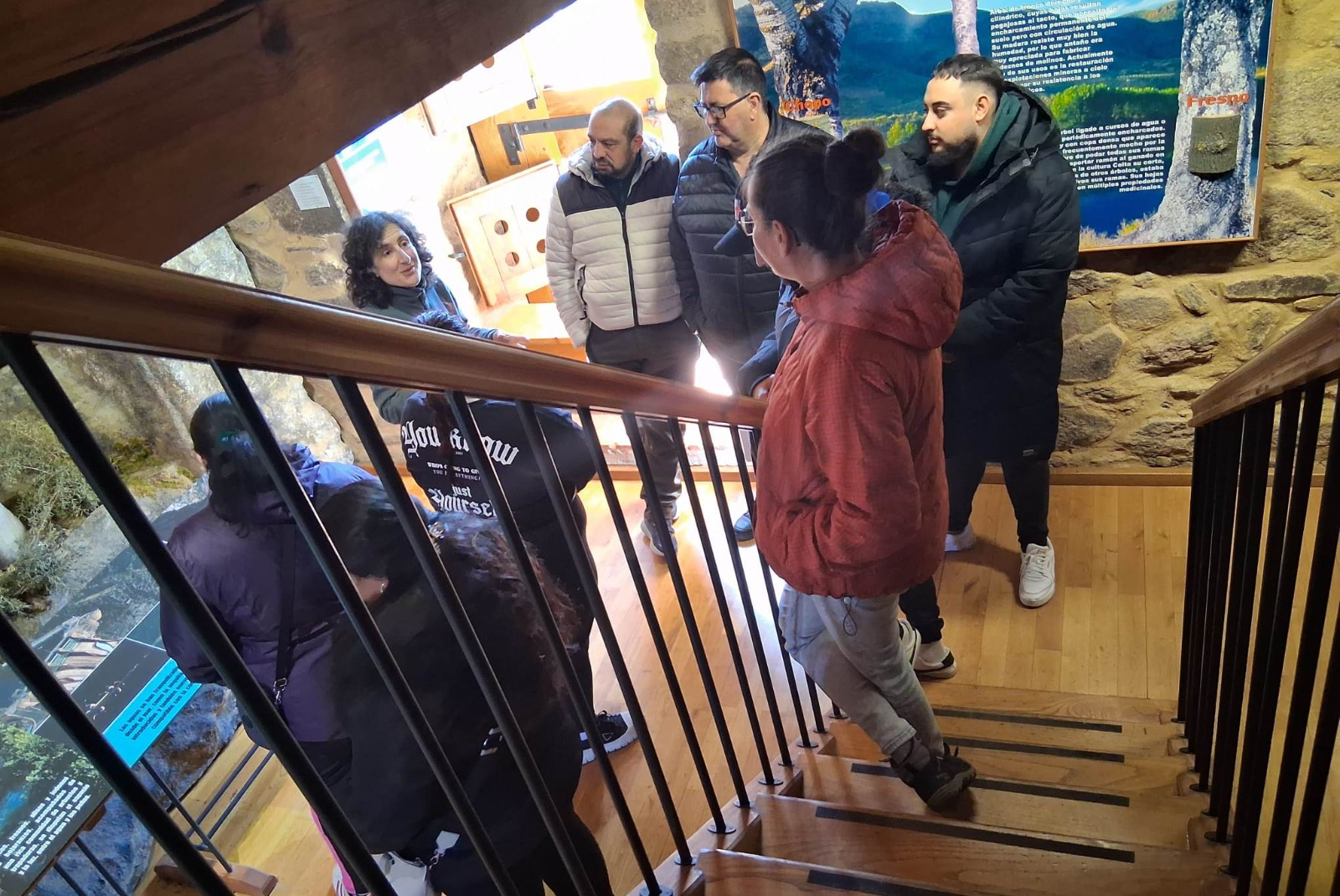 Los alumnos de la acción de Cocina de Cáritas visitan la Casa del Parque de Arribes del Duero