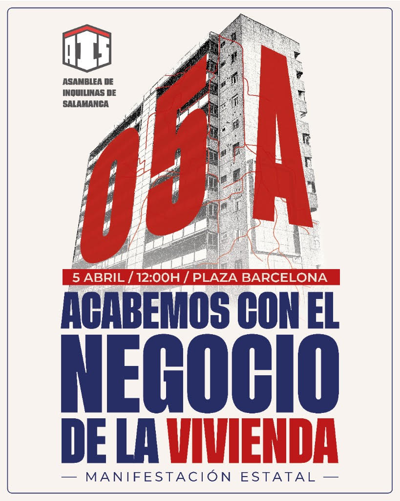 Una manifestación recorrerá Salamanca para reivindicar la situación de la vivienda