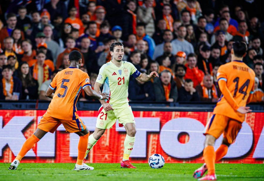 España salva la derrota contra Países Bajos y se jugará el pase a la Final Four de la Nations League en Mestalla (2-2)