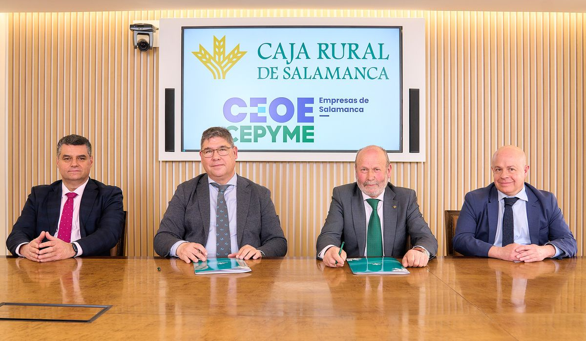 Acuerdo de Caja Rural de Salamanca y CEOE CEPYME para impulsar el tejido empresarial salmantino