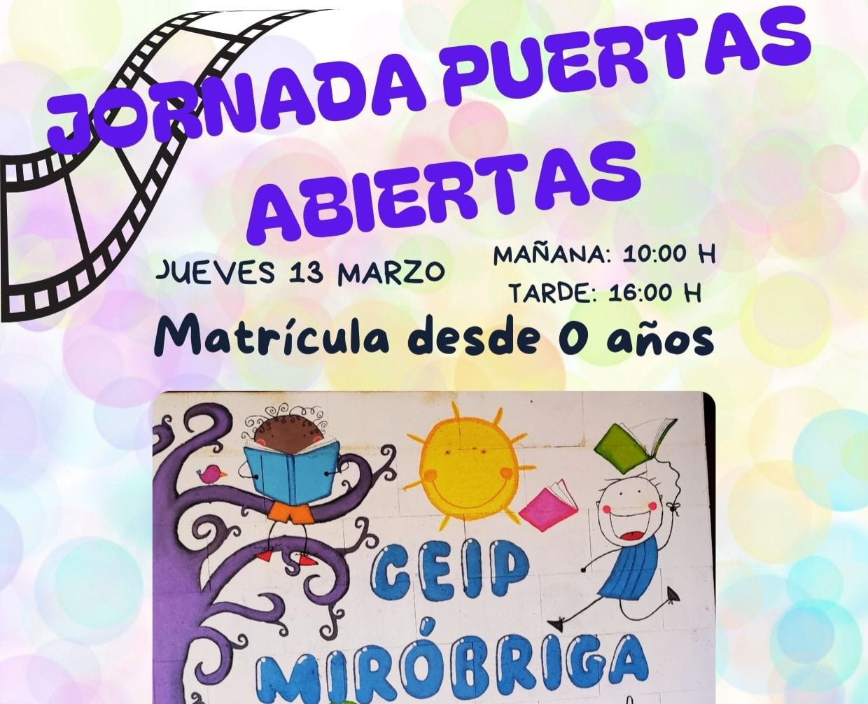 El Colegio Miróbriga celebrará este jueves sus Jornadas de Puertas Abiertas