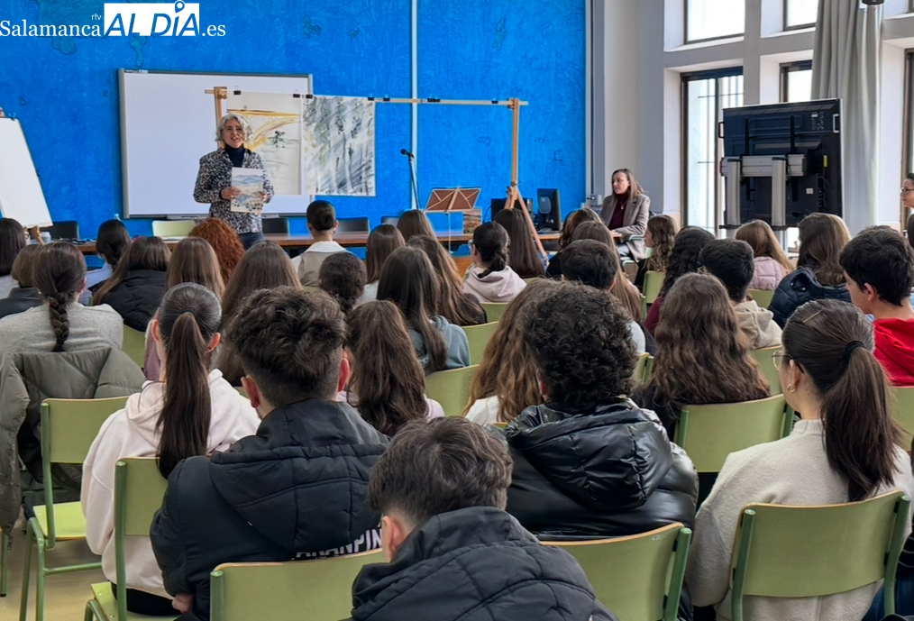 La vida y la obra de Machado, recorrida en versos y pinturas por los alumnos del IES Germán Sánchez Ruipérez