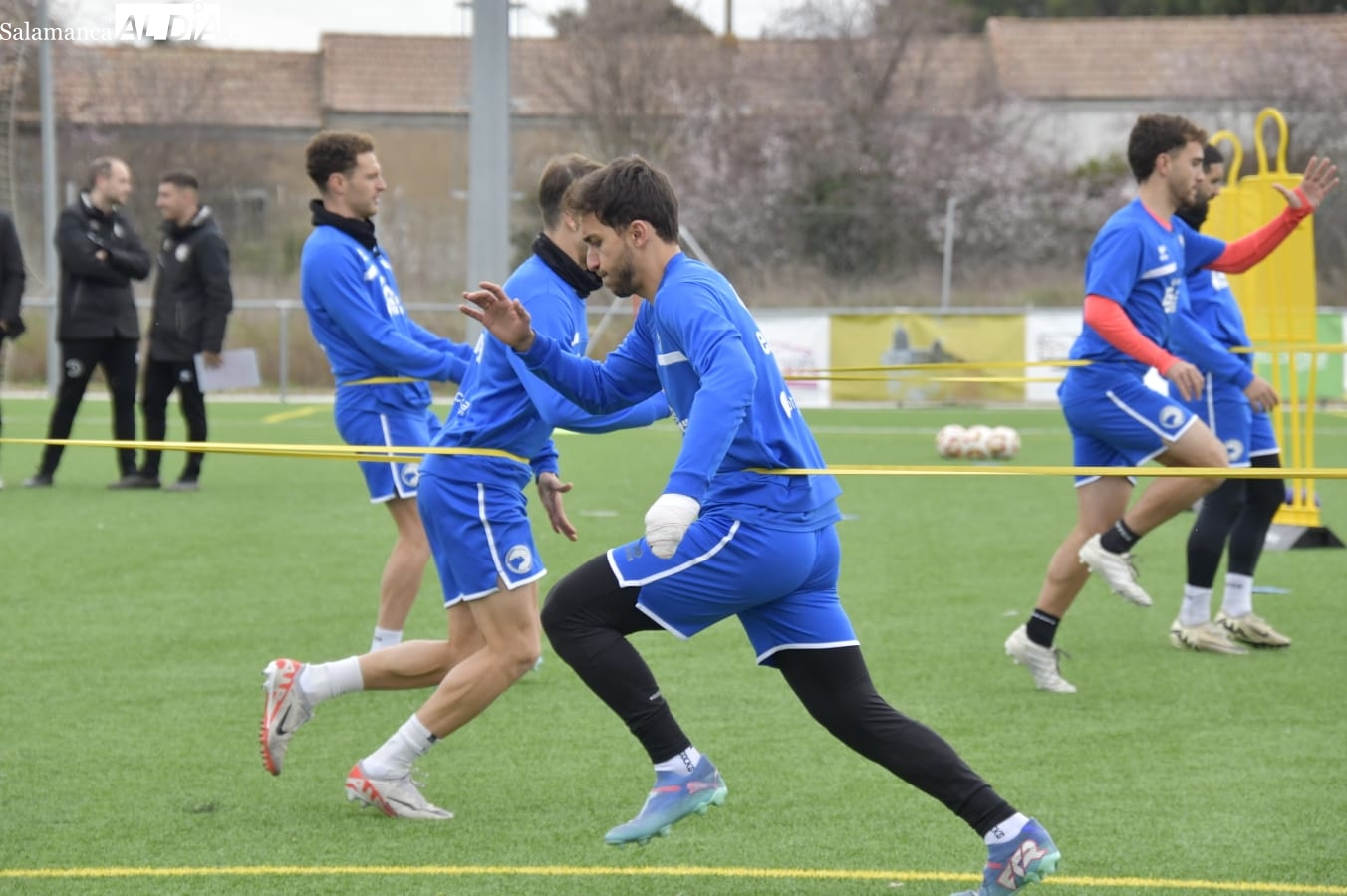 Unionistas inicia una semana más tranquila con el regreso de Álvaro Gómez, con la mano aún escayolada, al grupo; Iñaki, OK (FOTOS)