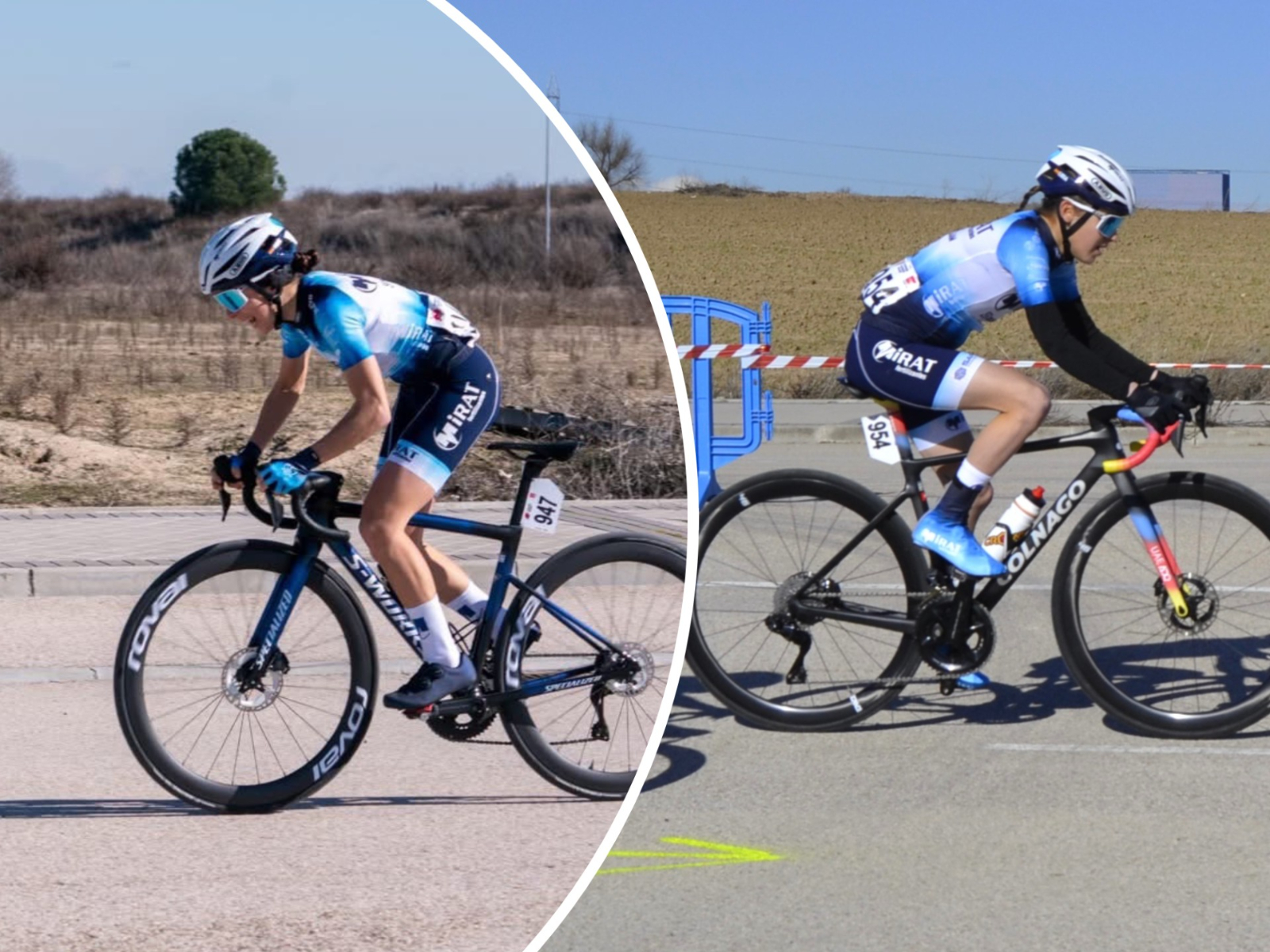 Irene Moreno y Lidia Castro, las dos ciclistas salmantinas que representarán a España en el Trofeo Binda de la Copa de las Naciones