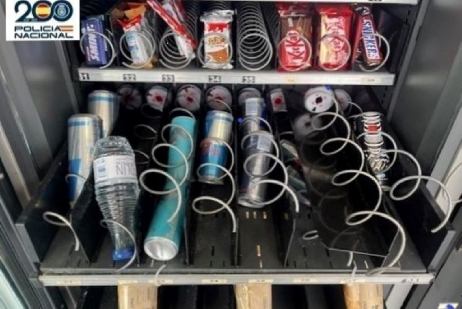 Detenido un varón por continuos robos en máquinas expendedoras de Salamanca