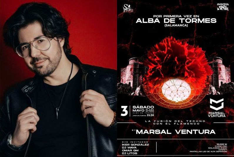 Marsal Ventura y su fusión única de ‘techno flamenco’ llegan a Alba de Tormes el 3 de mayo