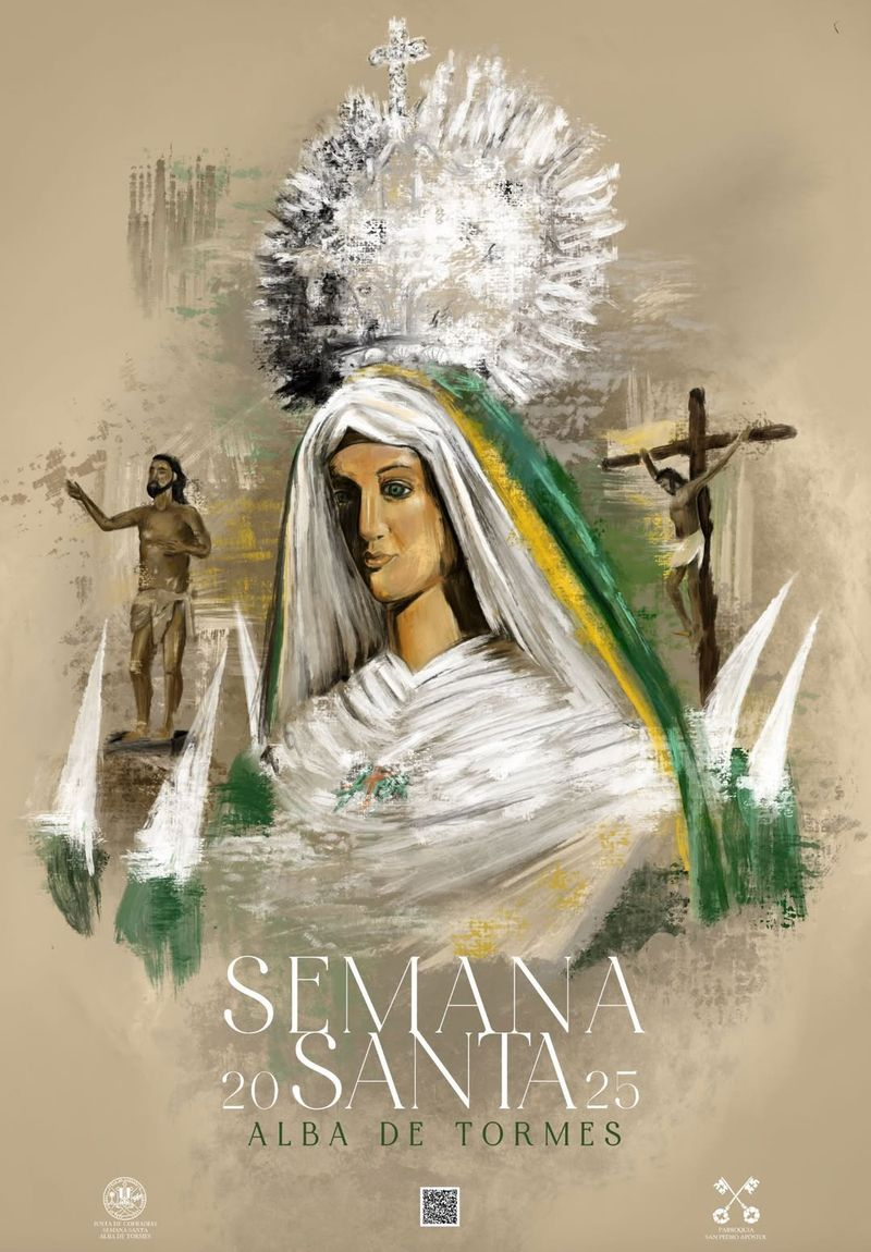 La Junta de Cofradías de Alba de Tormes presenta el cartel oficial de la Semana Santa 2025