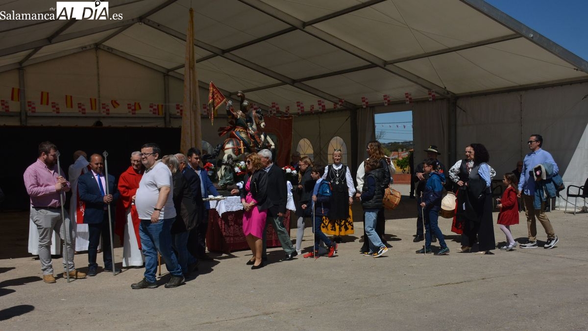 Olmedo celebra el día de San Jorge con los actos tradicionales en honor a su patrón