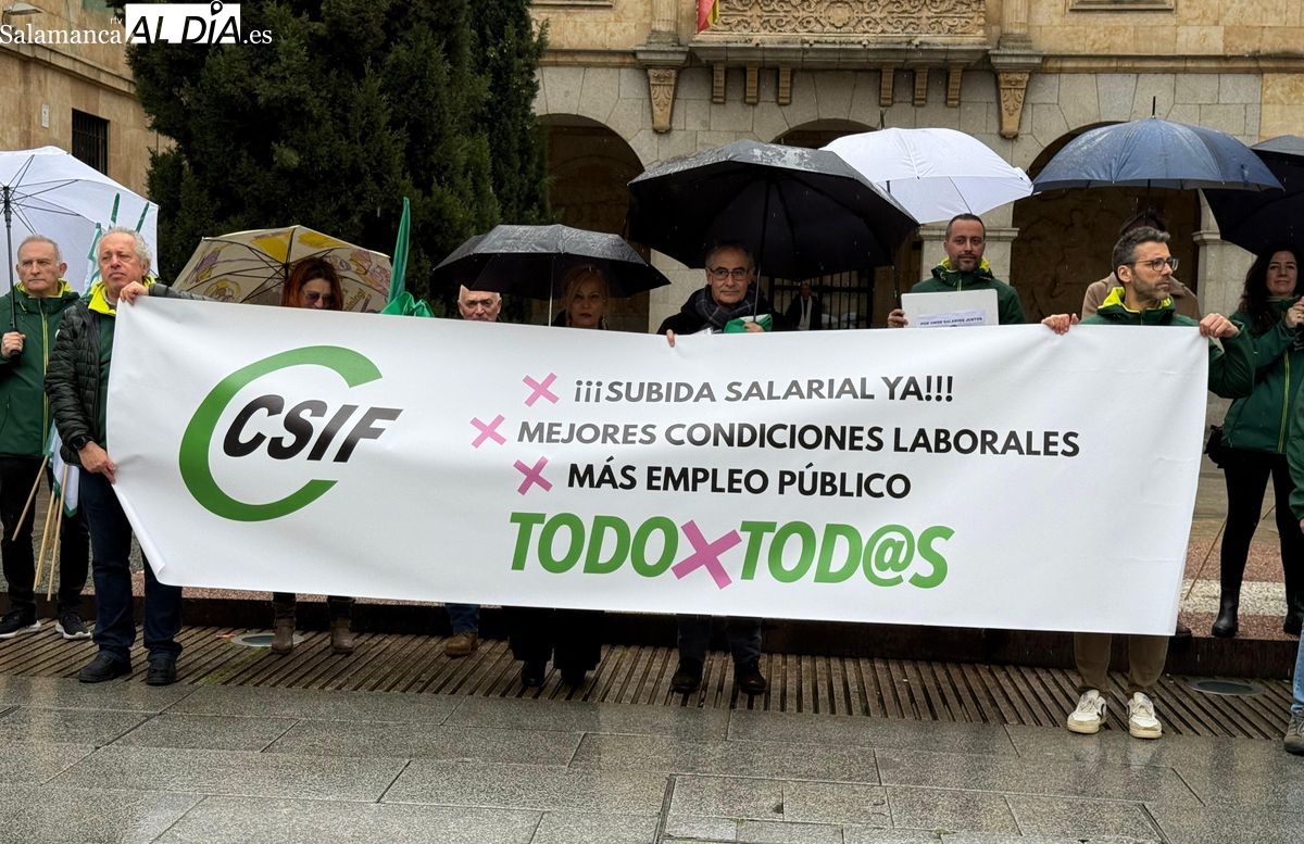 CSIF se moviliza en Salamanca para exigir mejoras salariales y laborales para los empleados públicos