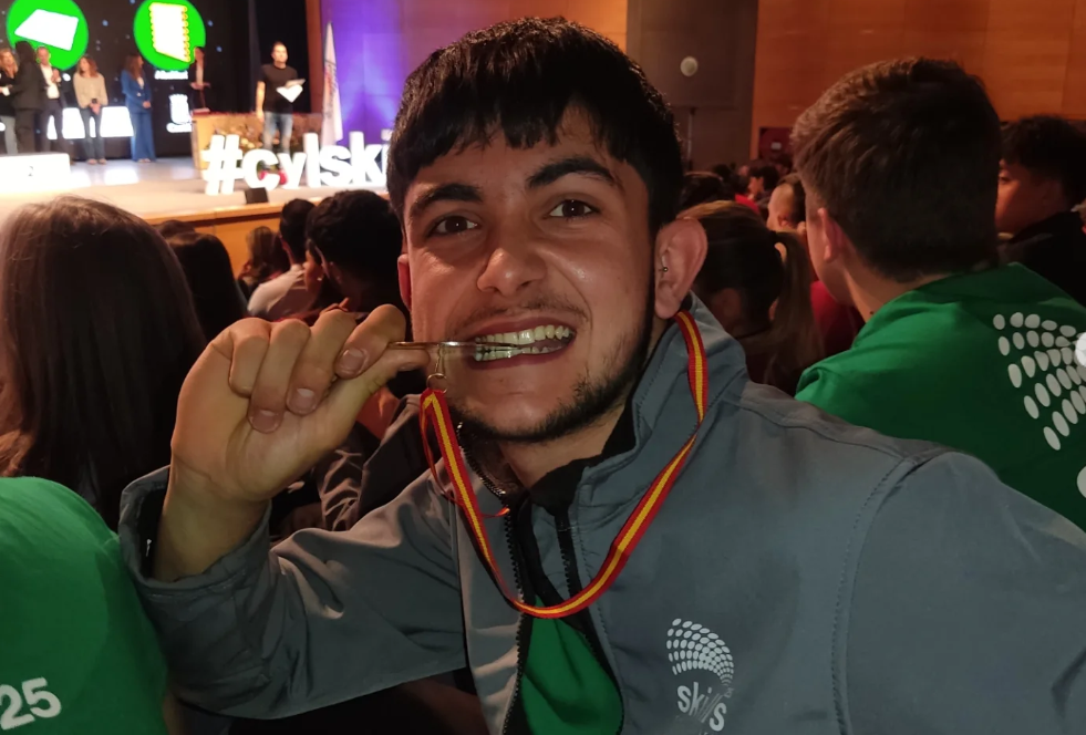 Jorge Holgado se hace con la medalla de plata en los Castilla y León Skills 2025