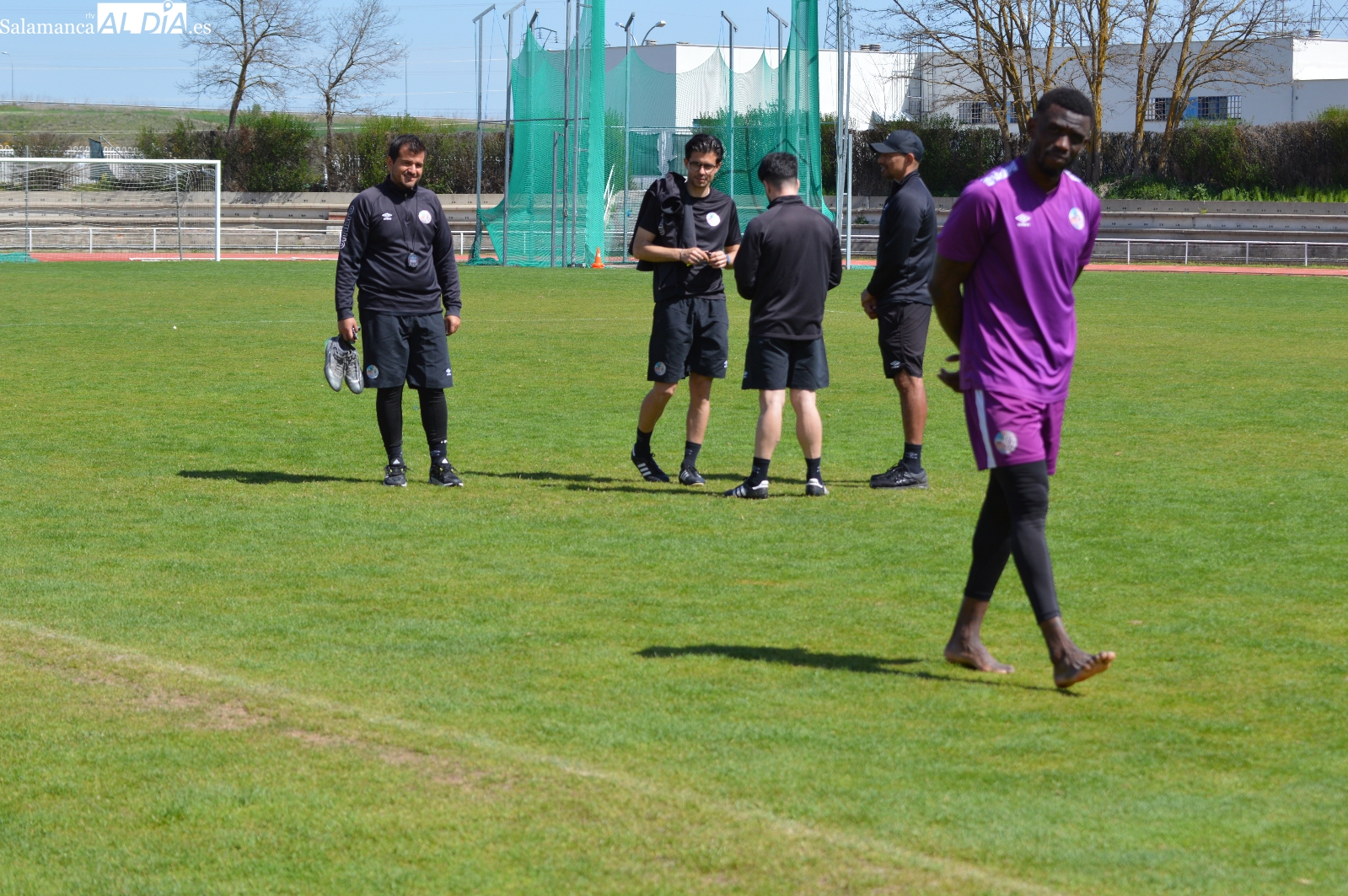 FOTOS | Jorge García ensaya con dos variantes para su debut en el Salamanca UDS y Dueñas desaparece del mapa en el primer entrenamiento abierto