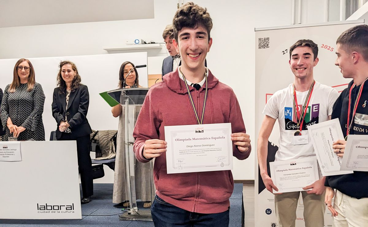 El salmantino que ha ganado la medalla de Oro en la Olimpiada Española de Matemáticas