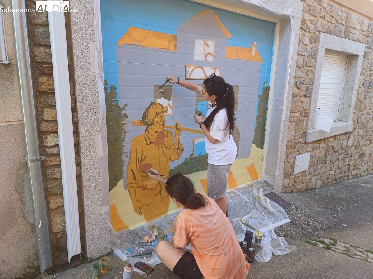 Hinojosa de Duero inaugura este fin de semana el II Certamen de Murales para ensalzar su patrimonio y tradiciones