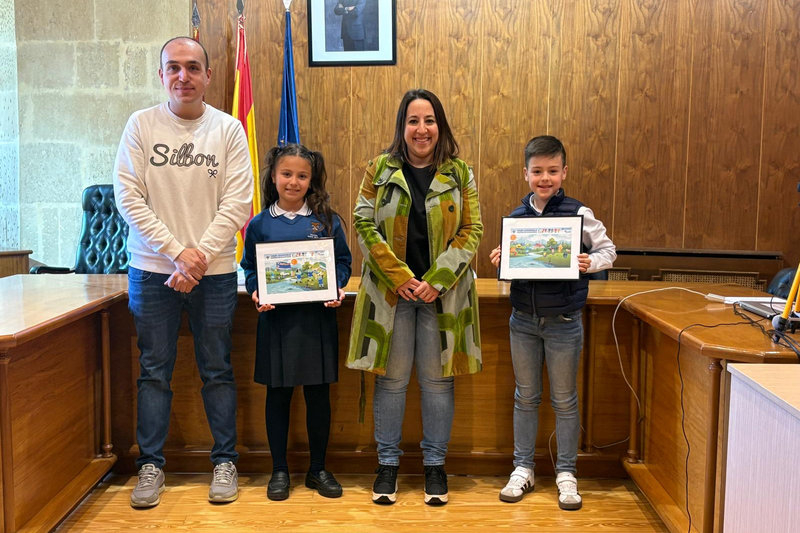 Naím y Candela dibujan un futuro sostenible en Alba de Tormes