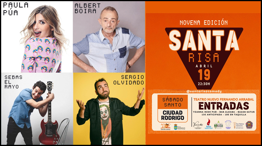 Últimos días para conseguir entradas para la Santa Risa 2025, la gran noche del humor en Ciudad Rodrigo