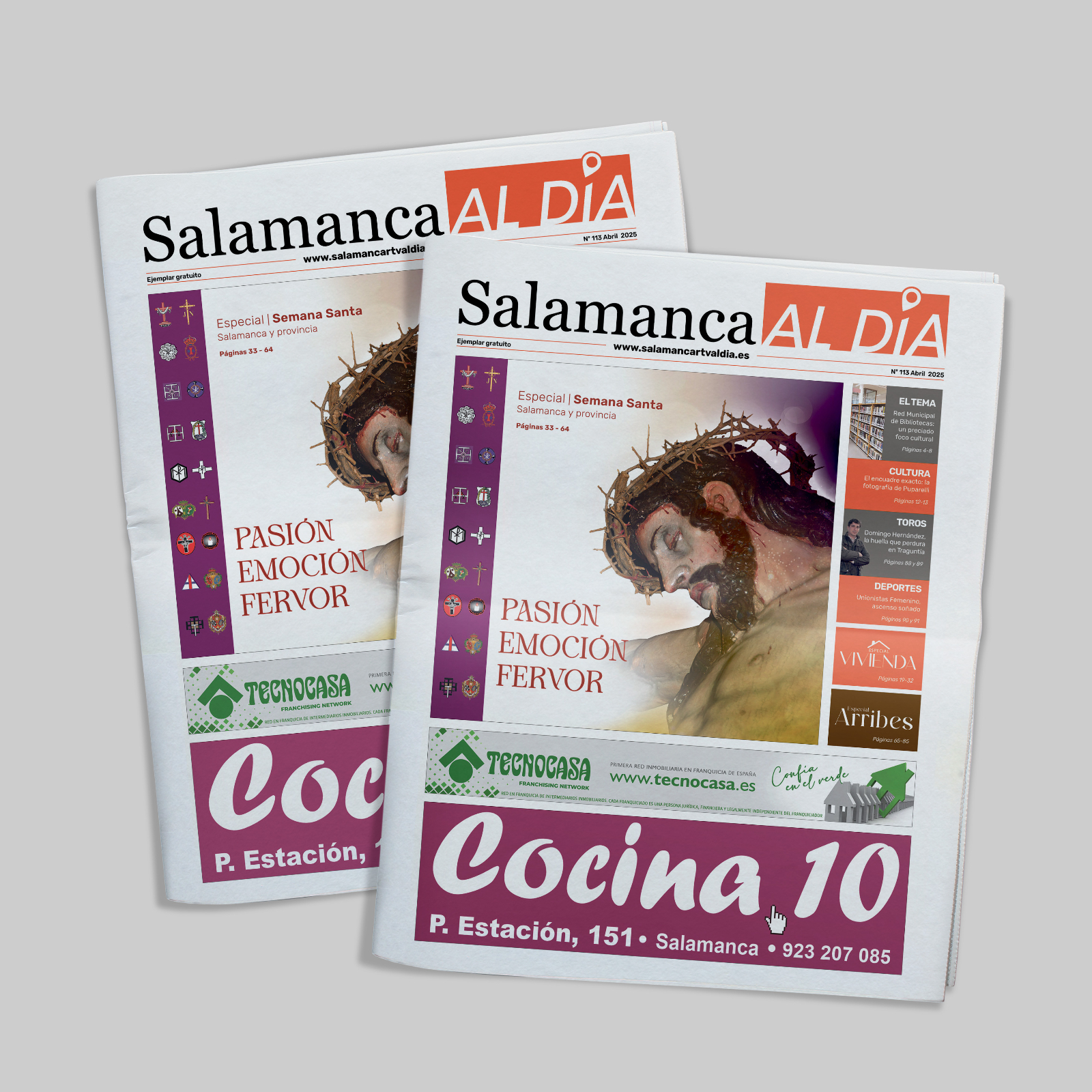 Este viernes sale a la calle el número de abril del periódico de papel SALAMANCA AL DÍA