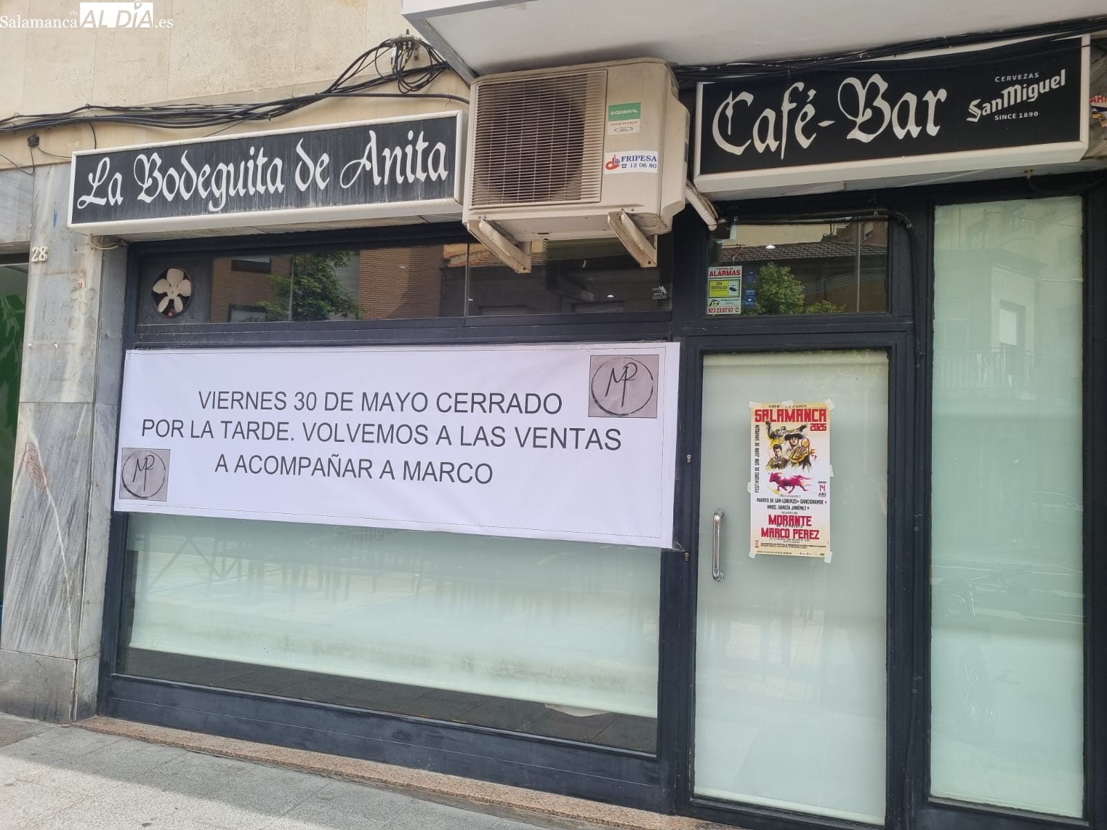 ¡Locura por Marco Pérez! Un bar de Salamanca cierra para acompañarle a su encerrona en Las Ventas