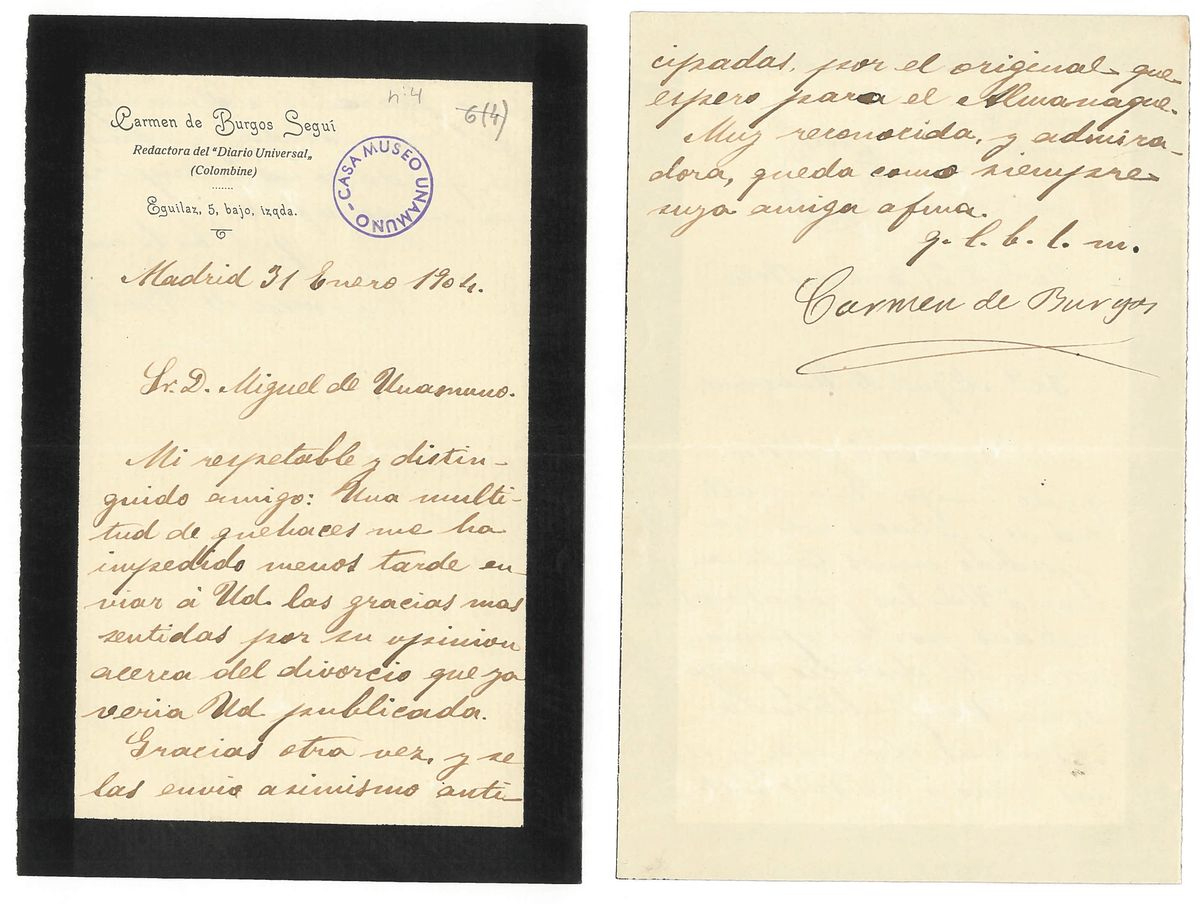 El documental sobre las 600 cartas de 250 mujeres a Unamuno llega al Centro Cultural Fundos Fórum Salamanca