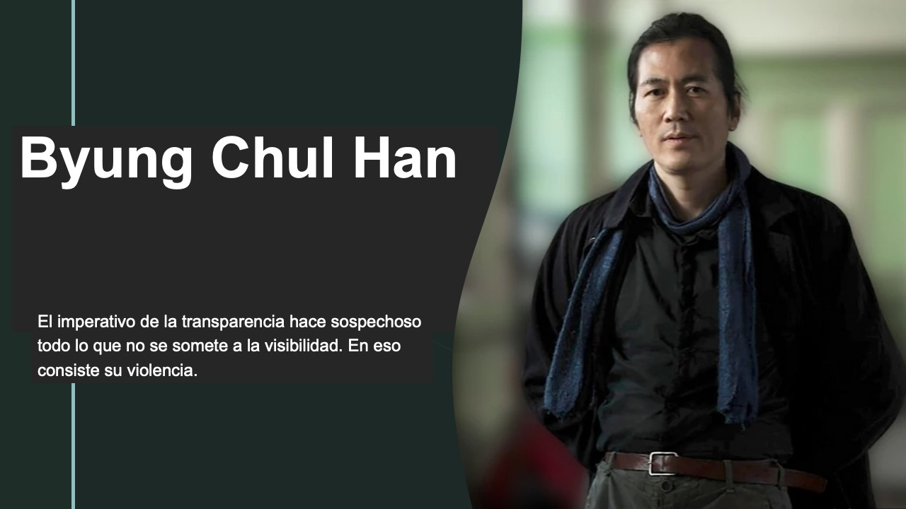 Pensar en voz baja: Byung-Chul Han