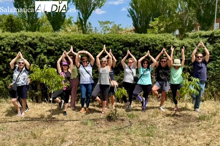 Un árbol plantado por cada grupo: El original fin de curso para los grupos de yoga