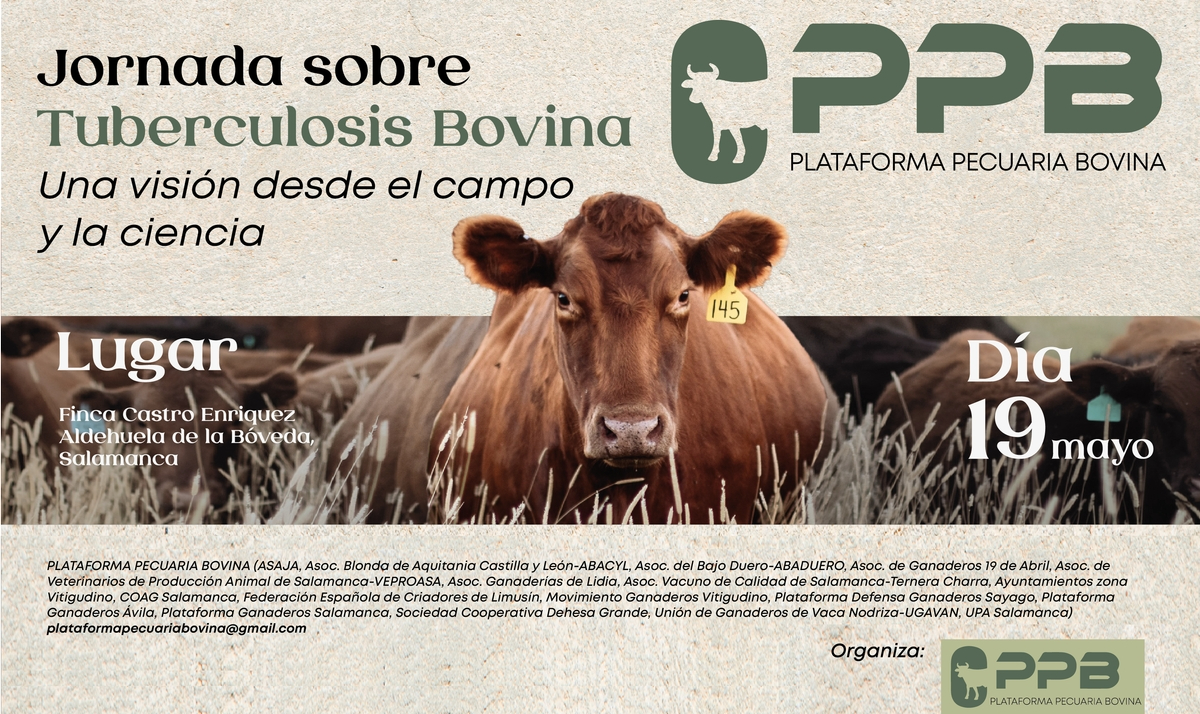 La Plataforma Pecuaria Bovina organiza una Jornada sobre Tuberculosis