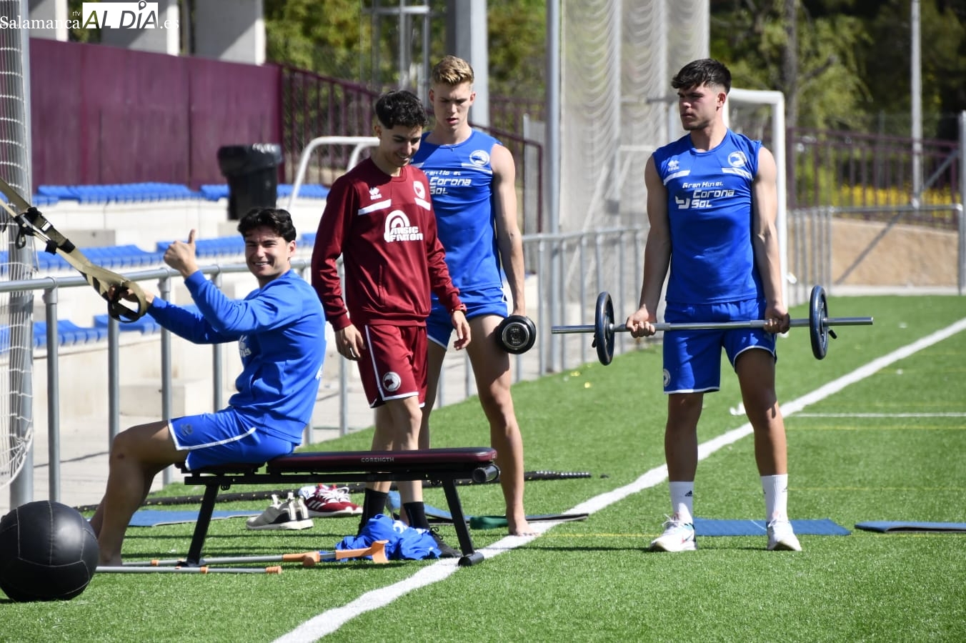 Unionistas ensaya en el Reina Sofía para la final en el Johan Cruyff: Pascual, Iñaki y Steffan no entrenan 
