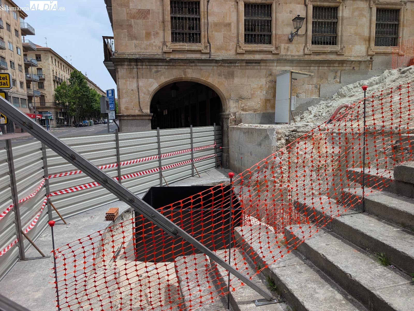 FOTOS | Así avanzan las obras para el nuevo ascensor que habitará en Gran Vía