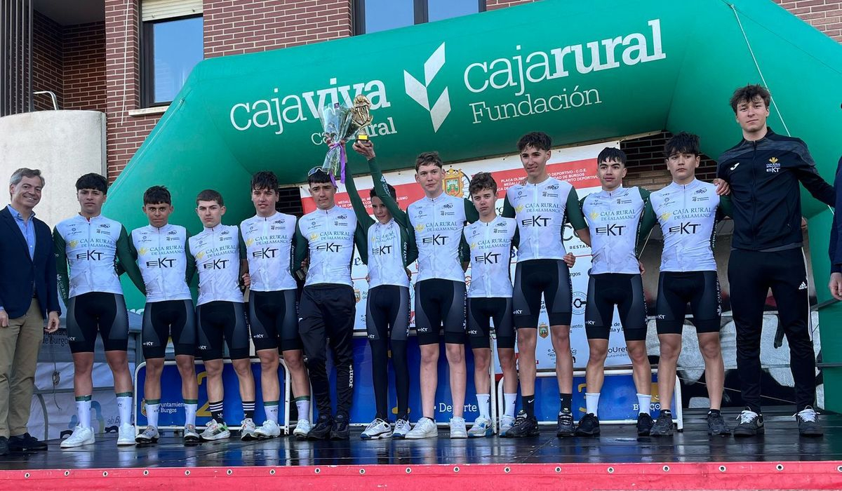 El equipo cadete Caja Rural de Salamanca-EKT logra una doble victoria en la Copa de Castilla y León