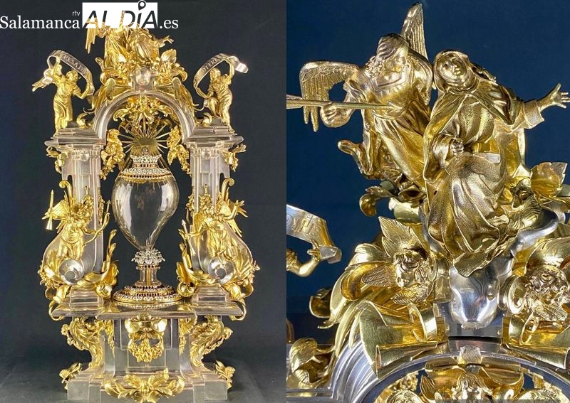 Restaurado el relicario que abraza el corazón de Santa Teresa