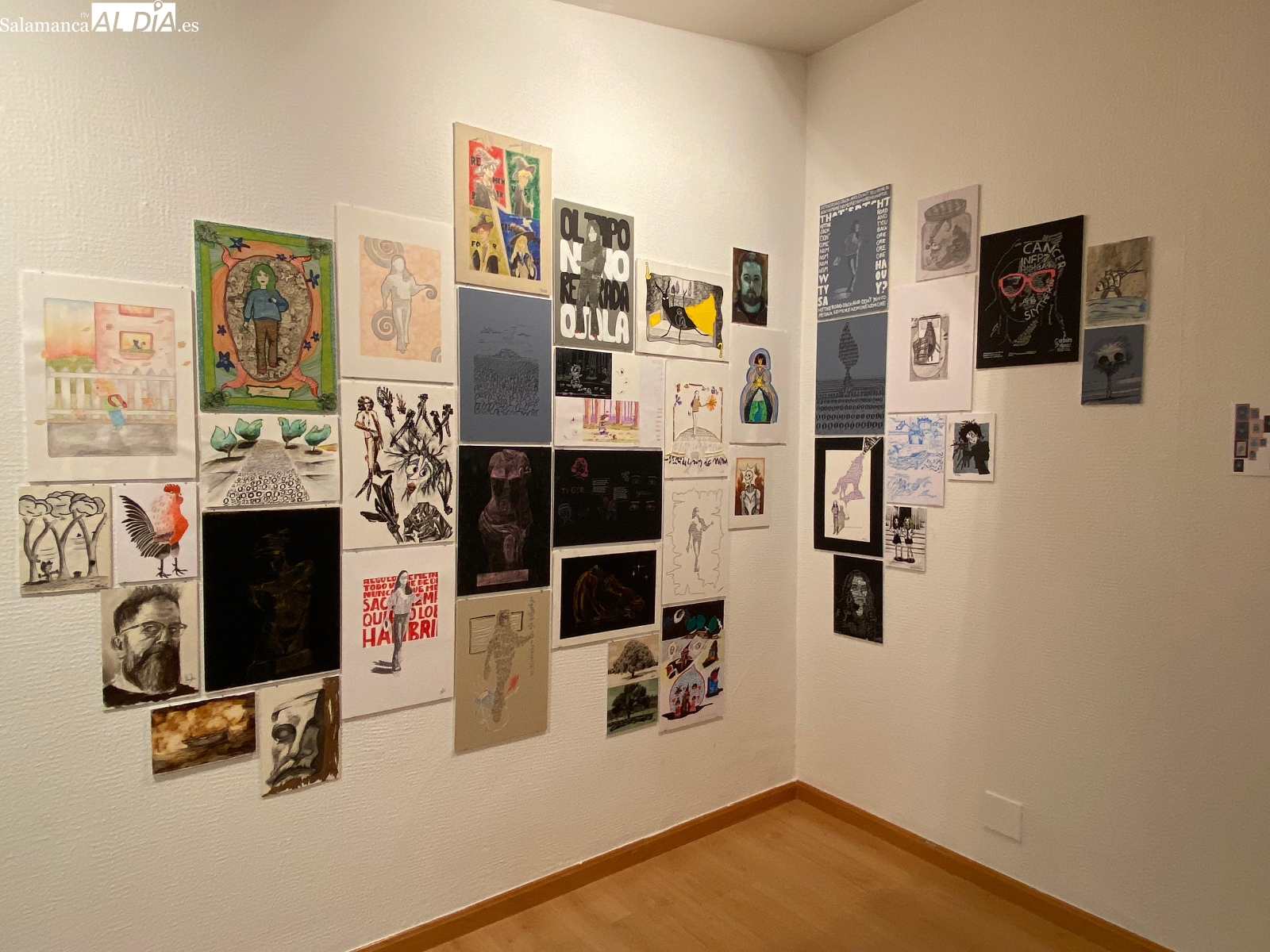 FOTOS | El talento intergeneracional de la Escuela de San Eloy se despliega en su nueva exposición