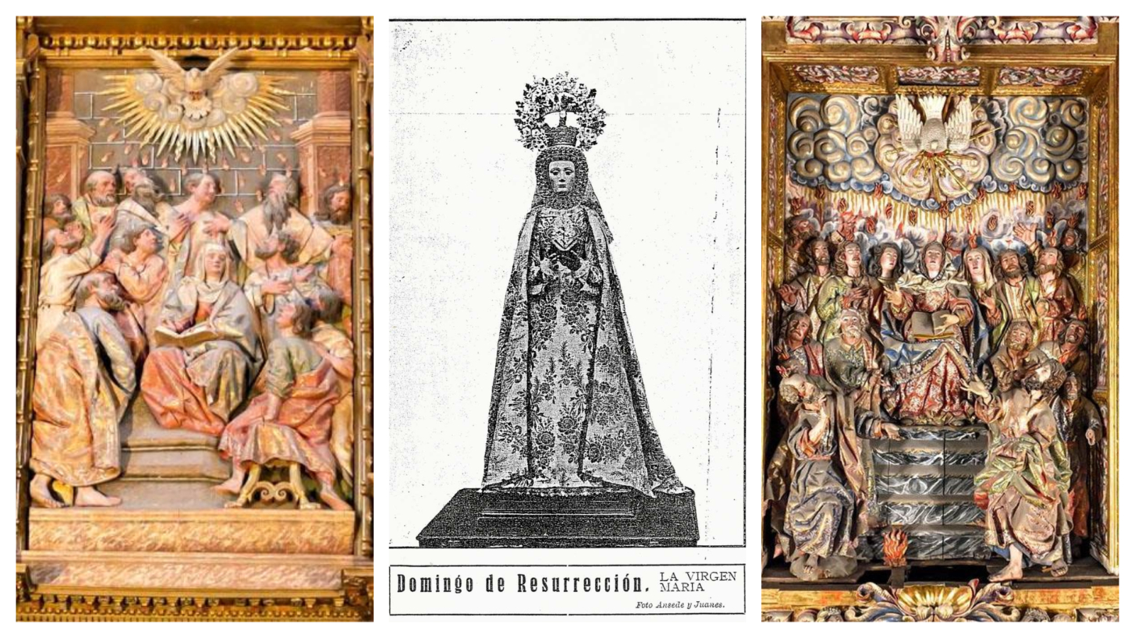 Con un libro abierto entre sus manos