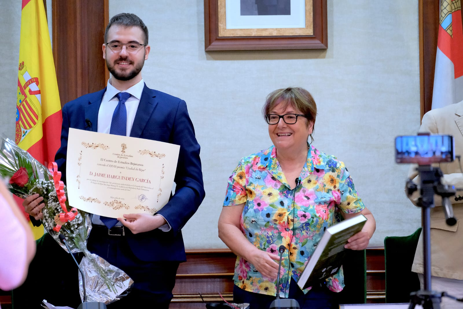 Jaime Harguindey García recibe el Premio Ciudad de Béjar 2024