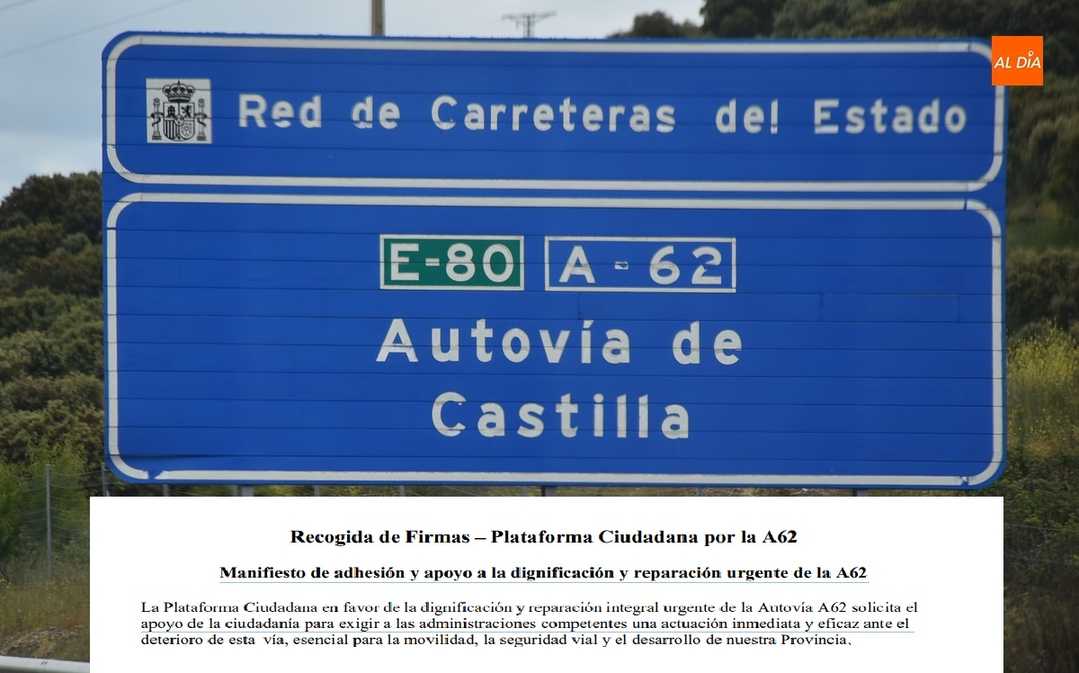 La Plataforma por una A-62 Digna empieza a recoger firmas