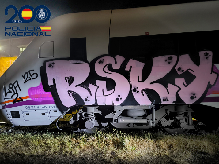 Vandalismo ferroviario en Salamanca: pintadas en trenes causan daños por más de 3.500 euros 