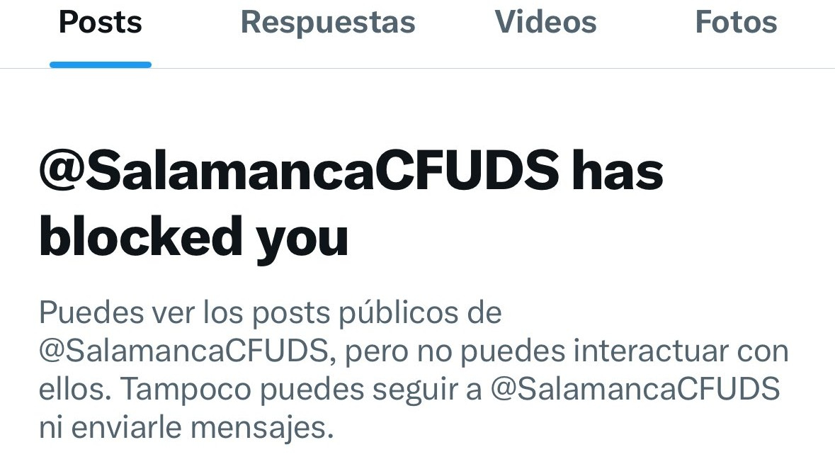 Fede Blázquez, exdirector general del Salamanca UDS, denuncia haber sido bloqueado de las redes sociales del club